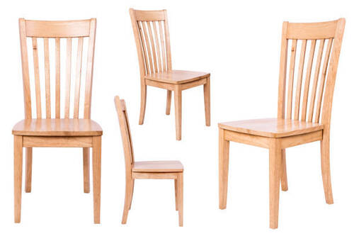 Plain Wooden Chair Set Used In Dining Table(Long Backrest)