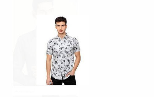 Regular Fit Half Sleeves And Stylish Printed Cotton Shirt For Men Age Group: 18 To 25