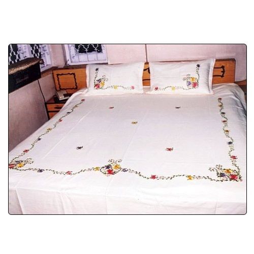 White Color Cotton Bed Sheet