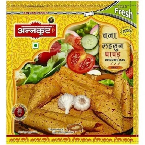 केक 400 ग्राम अन्नकूट क्रिस्पी स्पाइसी और टेस्टी चना गार्लिक पापड़