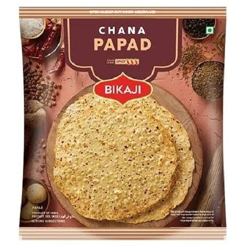 400 Gram Bikaji Round Crispy Spicy Taste Chana Papad