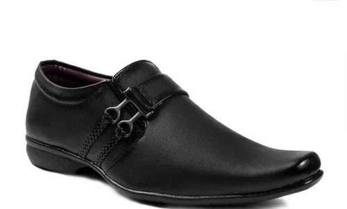 Comfortable And Breathable Synthetic Leather Black Formal Men Shoes