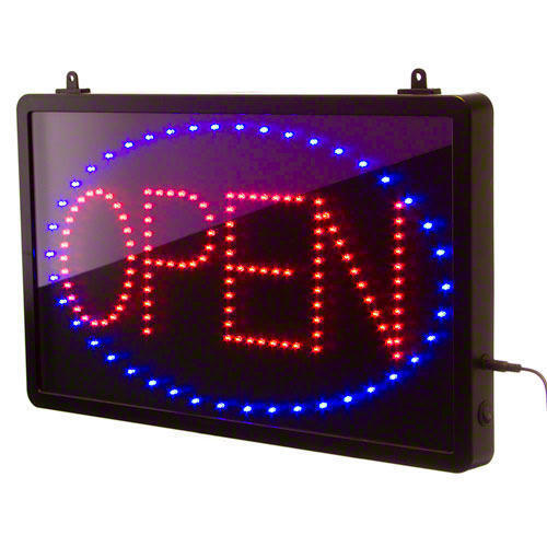 Elegant Look Rectangular Led Acrylic Sign Board Application: Outdoor