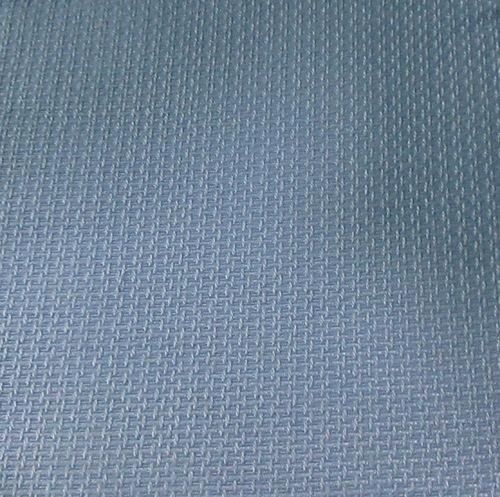 Width 54 Inch 100% Pure Plain Blue Recycle Polyester Fabric With Smooth Texture