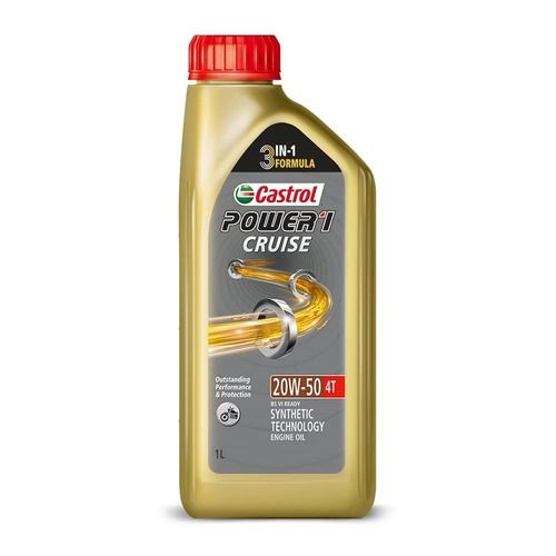 1 Liter Castrol Power Cruise 20W 50 4T Bike Engine Oil