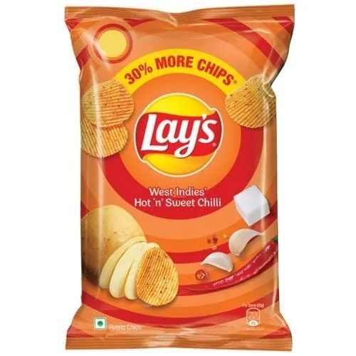 30 Gram Food Grade Spicy And Crunchy Hot N Sweet Chilli Lays Potato Chips