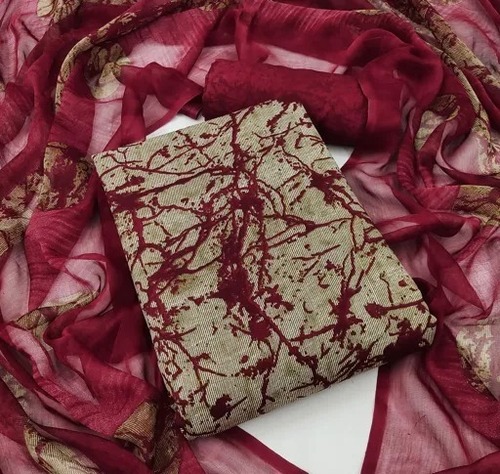 कैज़ुअल वियर वॉशेबल और हवा पार होने योग्य फ्लोरल प्रिंटेड कॉटन अनस्टिच्ड लेडीज़ सूट एप्लीकेशन: कमर्शियल