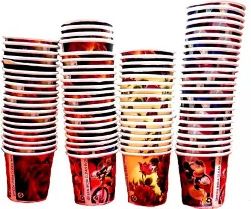 Multi Color Printed Disposable Paper Cup For Party And Events Use Size: Small