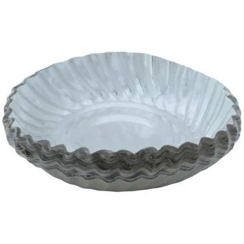 Silver 7 Inches Size Biodegradable Plain Disposable Paper Plates