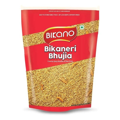 1 Kilogram Ready To Eat Fried Delicious Salty And Spicy Fried Bhujia Namkeen  Carbohydrate: 2.5 Grams (G)