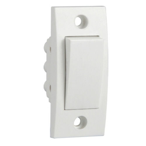 10 Amp Current White Polycarbonate 3 Inch One Way Switch