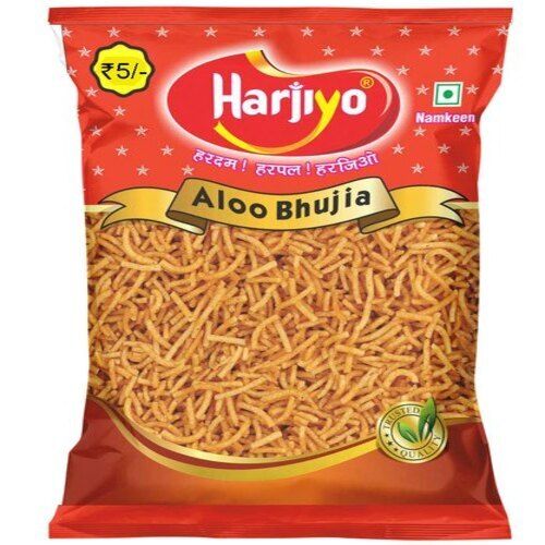 50 Gram Food Grade Tasty And Spicy Delicious Fried Aloo Bhujia Namkeen Ingredients: Potato Spices Salt