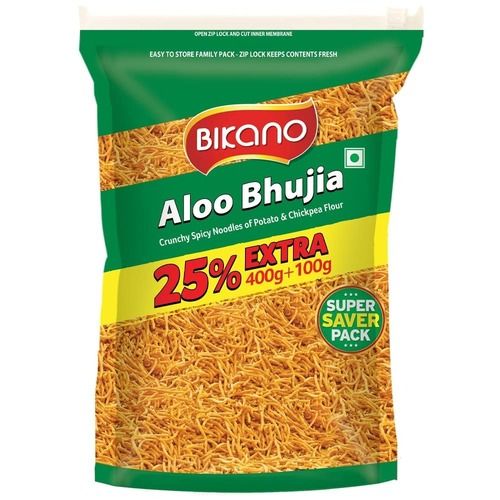 500 Gram Delicious Salty And Spicy Crispy Fried Aloo Bhujia Namkeen