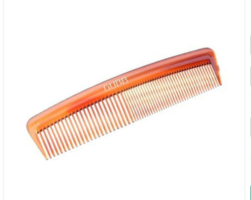 Plastic Material 50 Grams Weight 17 Centimeter Length Portable Brown Hair Comb