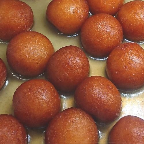 Sweet And Delicious Fried Soft Gulab Jamun Carbohydrate: 24 Grams (G)