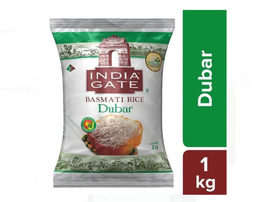 Stainless Steel 1 Kilogram Packed And Food Grade Long Size Basmati Rice With Light Aroma