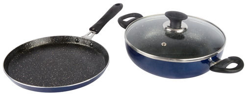 1kg Round 2.60 Mm Thick Aluminum Alloy Non Stick Fry Pan And Casserole Pot Set