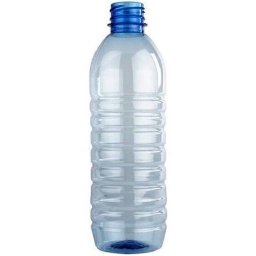 2 Mm Thick 900 Ml Capacity Blue Transparent Water Bottle 