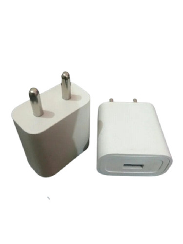 2 Peace Pack Plastic Body Material Fast Charger Adapter - White Color, Intelligent Chip, Automatic Power Detection, Durable Design