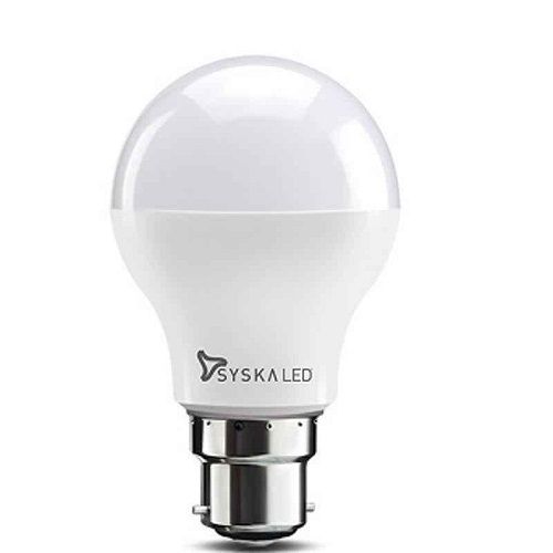 7 Watt Ceramic Body Plain Design Dome Shaped Cool Syska Led Bulb