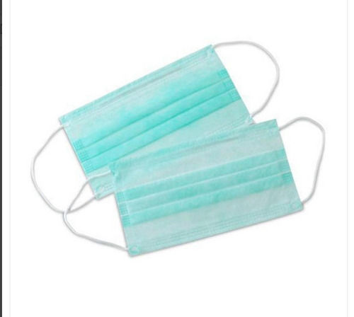 Disposable Non Woven Material Protect From Dust And Virus Sky Blue 3 Ply Face Mask  Age Group: Infants