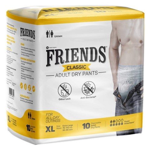 Dignity Premium Pull Up Adult Diapers Pant Style - 10 Count (Medium) with  Soft Elastic and Extra Absorbent Core, Waist Size 24 - 53, 10 Pcs/Pack