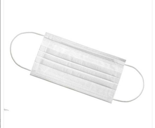 नॉन वोवन मटेरियल डिस्पोजेबल प्रोटेक्ट फ्रॉम डस्ट एंड वायरस व्हाइट 3 प्लाई फेस मास्क आयु समूह: पुरुष