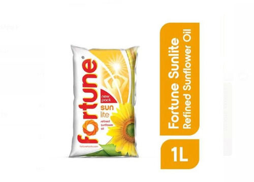 Pack Of 1 Liter Food Grade Fortune Sunlite Refined Sunflower Oil