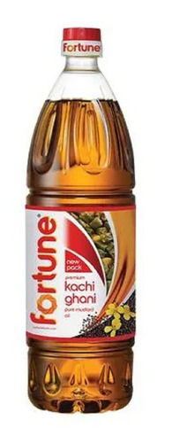 Pack Of 1 Liter Food Grade Yellow Fortune Kachi Ghani Mustard Oil 