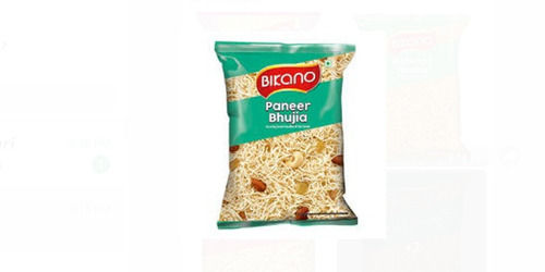 White Pack Of 100 Grams Salty And Tasty Food Grade Bikano Paneer Bhujia Namkeen 