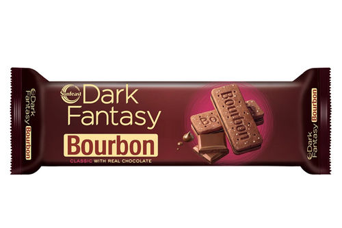 Pack Of 150 Grams Sun Feast Dark Fantasy Bourbon Chocolate Cream Biscuit