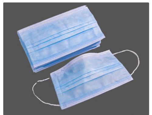 धूल और वायरस से बचाएं हल्के वजन का डिस्पोजेबल नॉन वोवन 3 प्लाई फेस मास्क