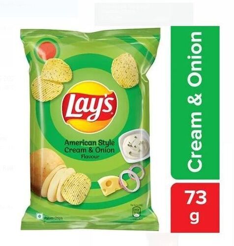 Spicy And Salted Cream And Onion Flavor Lays Potato Chips 