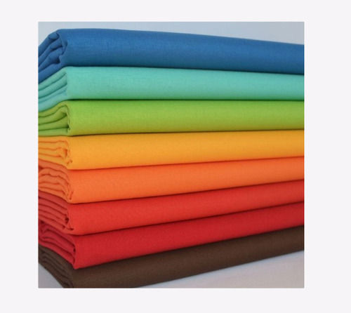 Washable And Breathable 200 Gsm Multi Color Plain Pattern Cotton Fabric 