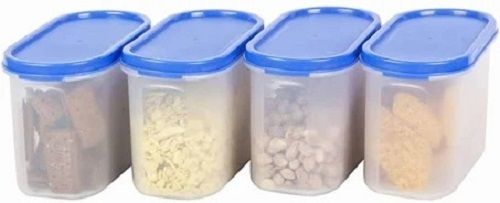 1200 Ml Modular Airtight Kitchen Storage Plastic Container Set Of 4