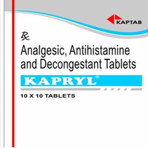 एनाल्जेसिक एंटीहिस्टामाइन और डिकॉन्गेस्टेंट, 10x10 टैबलेट