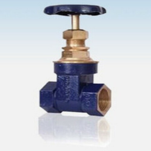 Blue Color Horizontal Type And Industrial Brass Full Way Gate Valve