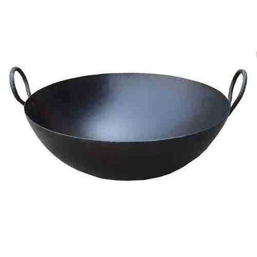 Environmental Friendly Black Round Iron Kadai