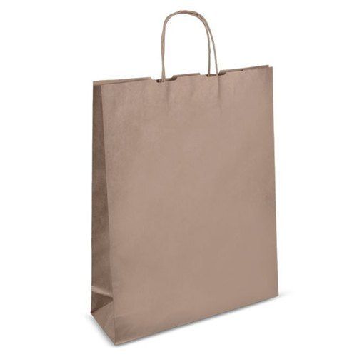 Kraft Paper Carry Bags With Twist Handles For Packaging Grocery