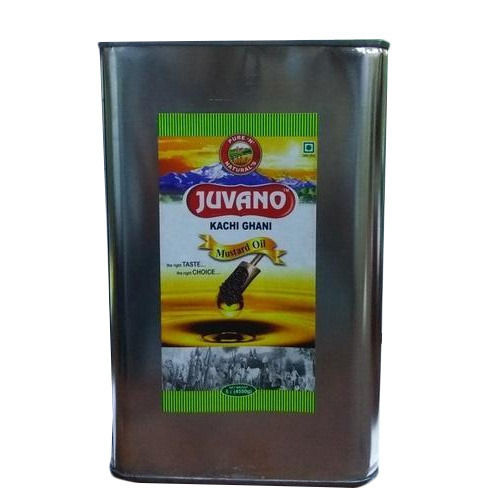 Pack Of 15 Liters Food Grade Juvano Kachi Ghani Mustard Oil 