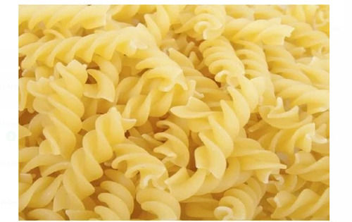 Pack Of 500 Grams Food Grade Fusilli Shape Dried Yellow Pasta 