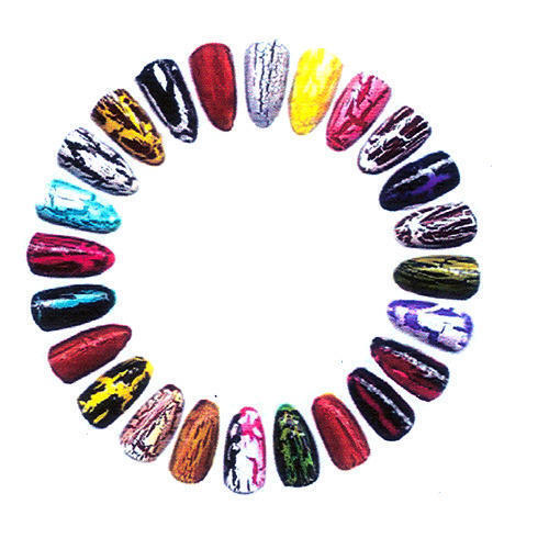 Plain Acrylic Nails Available In Various Colors And Sizes