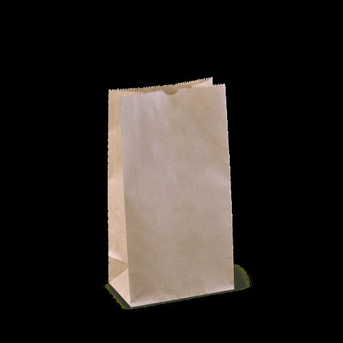 Plain Brown Kraft Paper Bag - Sos 4(Recyclable And Disposable)