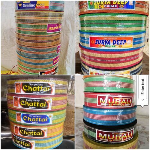 Plain Plastic Niwar For Making Chaarpai With Multi Colors