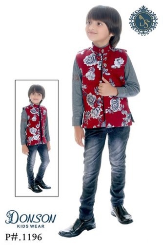 Printed Modern Cotton Boys Baba Suit