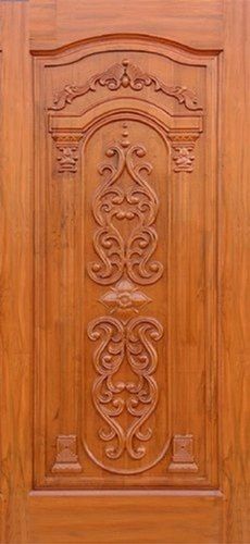 6.5X3.5Ft Garved Design Hinged Teak Wood Rectangule Shape Wooden Door Application: Interior