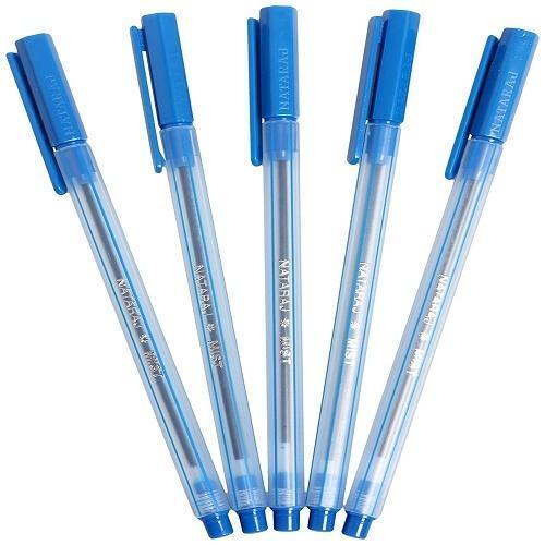 Blue 5 Mm Thick Plastic Body Material 7 Inches Length Ball Pen General Medicines