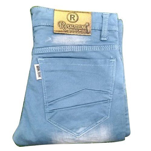 Breathable Comfortable Plain Cotton Jeans For Men