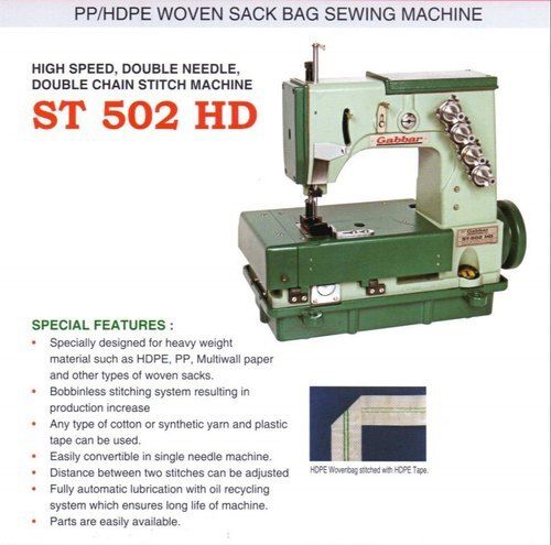 High Speed And Double Needle Chain Stitching Machine For Woven Sack Bag