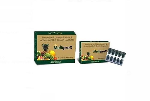 सिल्वर मल्टीविटामिन मल्टीमिनरल्स और एंटीऑक्सीडेंट सॉफ्ट जेलाटिन कैप्सूल, 10X30 कैप्सूल का पैक